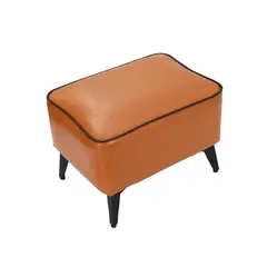 SOHOGAR - Pouf Reposapies Otomano Café 32x40x32 cm