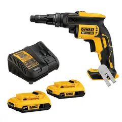 DEWALT - Kit Atornillador Drywall + 2 Baterías 2AH + Cargador
