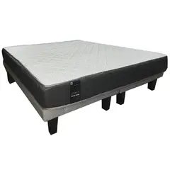 ILLUSIONS - Cama Europea base + colchón 2,5 plazas Gris