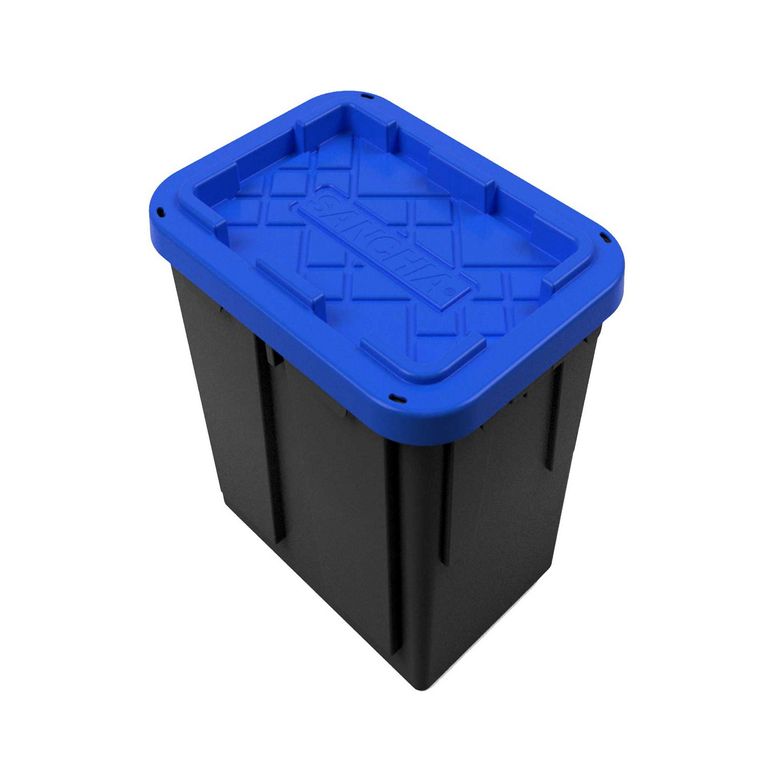Caja Organizadora 37.7x37x51.5 cm Negro/Azul