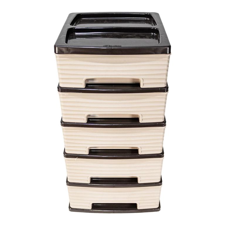 EL BARCO Gavetero 5 Cajón(es) 21x39x25.5 cm Gris