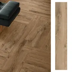 NEOX CERAMICA - Porcelanato 20x120 cm Bricola Marrón 1.2 m2