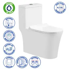 FANALOZA - One piece One piece a Piso 30,5 cm 6 Litros New Malaga Blanco