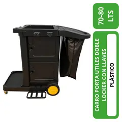 ALL CLEAN - Carro porta útiles dos con dos locker