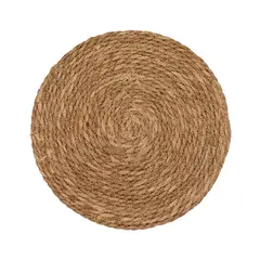 MERIGGI - Individual Redonda 35x35 cm Fibra Café Claro