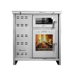 ALCAZAR - Cocina a Leña 1 Platos Inox PTE1206
