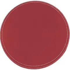 DORAL - Set 4 Individuales Redonda 38x38 ECOCUERO ROJO