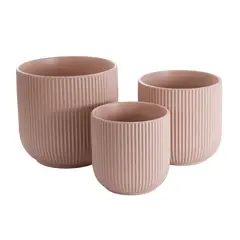 SOHOGAR - Macetero Rivera Terra Soft Cerámica 22x20 cm Rosado de Cerámica 22x20 cm Rosado