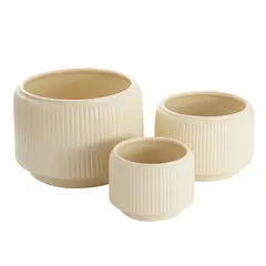 SOHOGAR - Macetero Arena Terra Soft Cerámica 19x13 cm Amarillo de 19x13 cm Amarillo