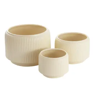 SOHOGAR - Macetero Arena Terra Soft Cerámica 15x10 cm Amarillo de Cerámica 15x10 cm Amarillo