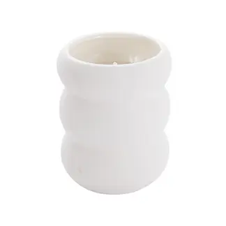 SOHOGAR - Vela Aura Terra Soft Cerámica/Cera 7*10Cm Color: Crema