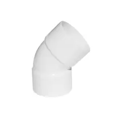 DVP - Codo Bajada 80mm x 45° Blanco