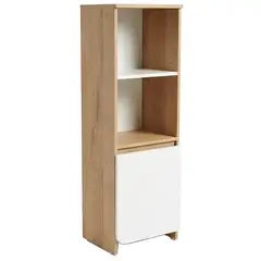 HOME MOBILI - Librero MDP 2 Nivel(es) 39x120x31 cm Natural/Blanco