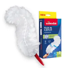 VILEDA - Repuesto plumero mango corto+ 2 respuestos