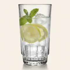 DORAL - Set 6 Vasos Altos de Vidrio 330 ml Transparente