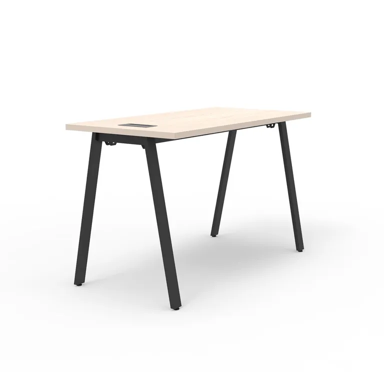 Escritorio Alpha Home Office Pure Legno/Negro 120x75x60 cm