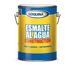 SOQUINA - Esmalte al agua 1 galón(es) Satinado Blanco/ Base Blanca