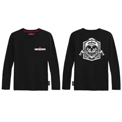 UBERMANN - Polera manga larga Hombre Negro M