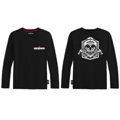 UBERMANN - Polera manga larga Hombre Negro L