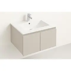 KLIPEN - Mueble de baño BILBAO Gris Claro 60x30x44 cm
