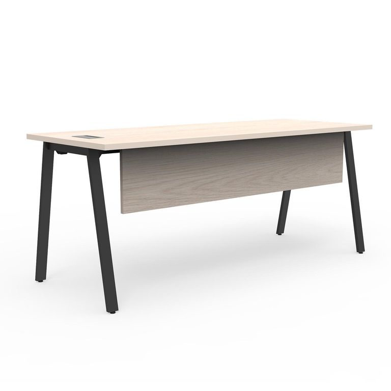 Escritorio Alpha Office Pure Legno/Negro 180x75x70 cm