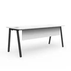 INDUMAC - Escritorio Alpha Office Blanco/Negro 180x75x70 cm