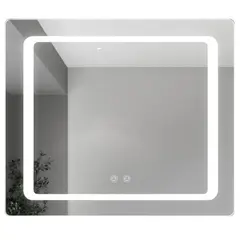 STRETTO - Espejo Horizontal Baño Forma Rectangular 70x90 cm Rodas