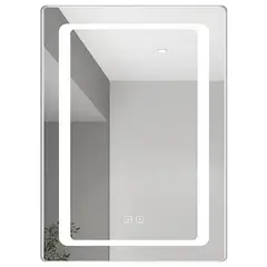 STRETTO - Espejo Vertical Baño Forma Rectangular 50x70 cm Rodas