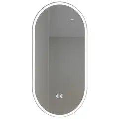 STRETTO - Espejo Vertical Baño Forma Ovalada 50x80 cm Rodas