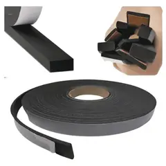 ALTE - Burlete Espuma pvc Negro 4,5x12x15 1 cara