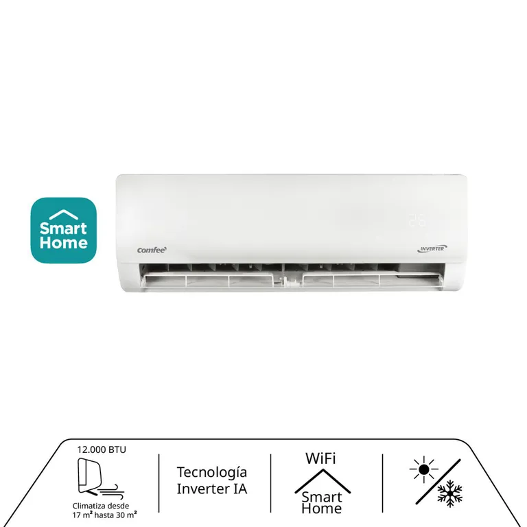 Aire Acondicionado Split Inverter Comfee 12000 BtuH