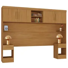 MOBILFRANK - Set respaldo repisa 2 plazas AE4215CI Café