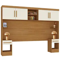 MOBILFRANK - Set respaldo repisa 2 plazas AE4215CO Beige