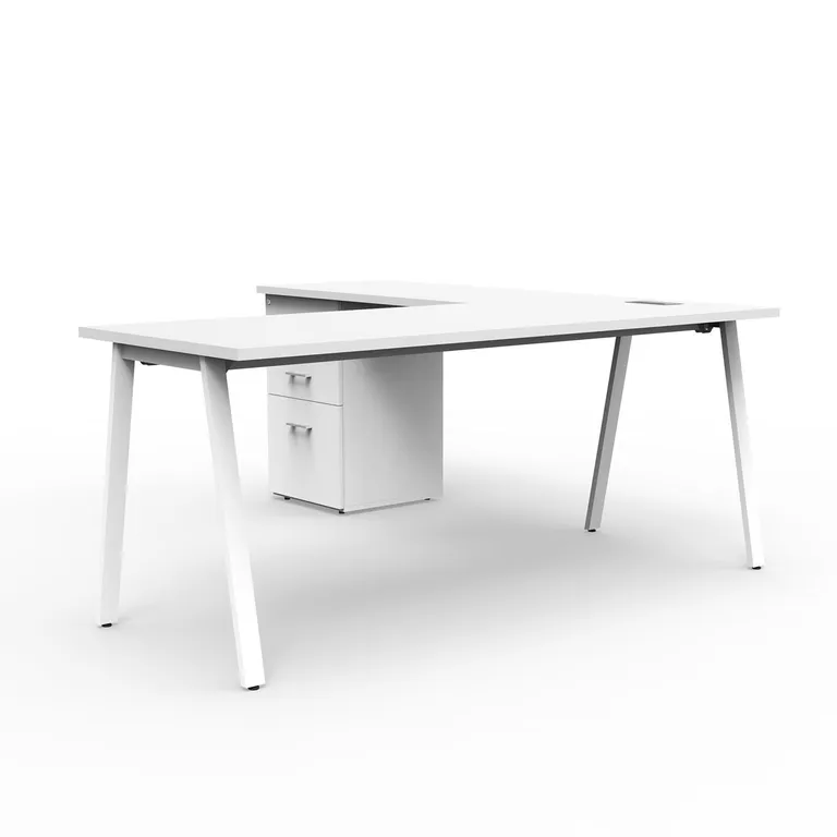 Estación Alpha Office Blanco 180x75x180 cm
