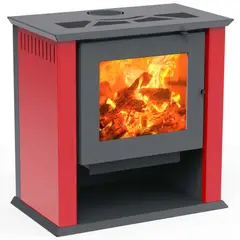 AMESTI - Estufa a Leña Classic 600 Roja