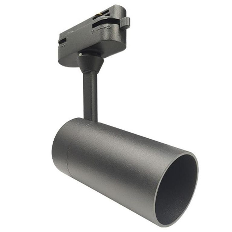 Foco de riel monofasico cilindrico modelo Arsis ll negro mate 1xG10