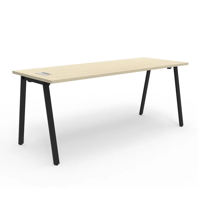 Escritorio Alpha Office Pure Legno/Negro 180x75x70 cm