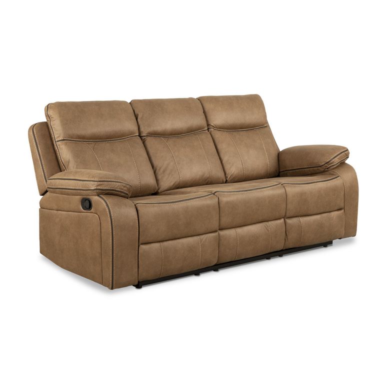 Sofá Reclinable 3 cuerpos Sevilla 214x100x98 cm Café
