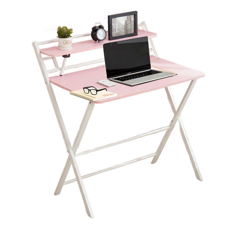 Escritorio Plegable Rosado 88x93x50 cm
