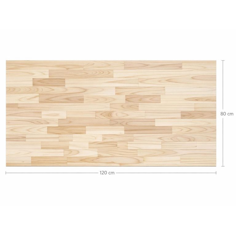 Cubierta Madera Natural 3 cm 80x120 cm