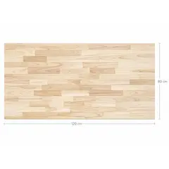 GENERICO - Cubierta Madera Natural 3 cm 80x120 cm
