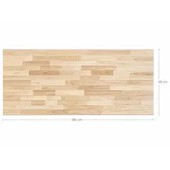 GENERICO - Cubierta Madera Natural 3 cm 90x180 cm