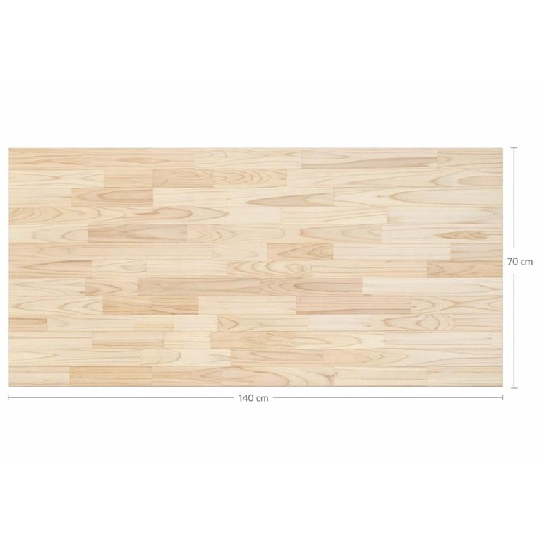 Cubierta Madera Natural 3 cm 70x140 cm