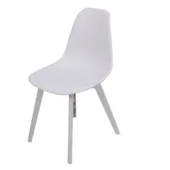 SOHOGAR - Silla Eames Minimalista Blanco 81x46x46 cm