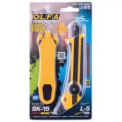 OLFA - Cuchillo Industrial 18mm/Cuchillo Seguridad Desechable