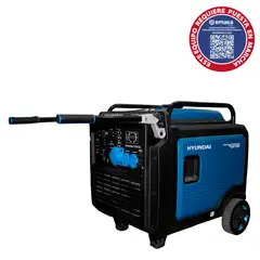 HYUNDAI - Generador Inverter a Gasolina Partida Eléctrica 8200 W