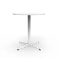 INDUMAC - Mesa Columna Blanco 70x70x75 cm