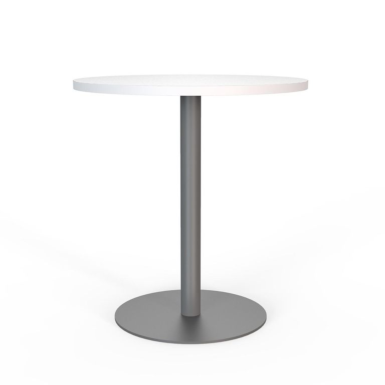 Mesa Disco Blanco/Gris 70x70x75 cm