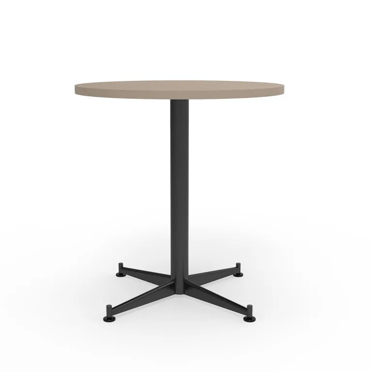 Mesa Multipropósito Columna Silver Legno/Negro 70x70x75 cm
