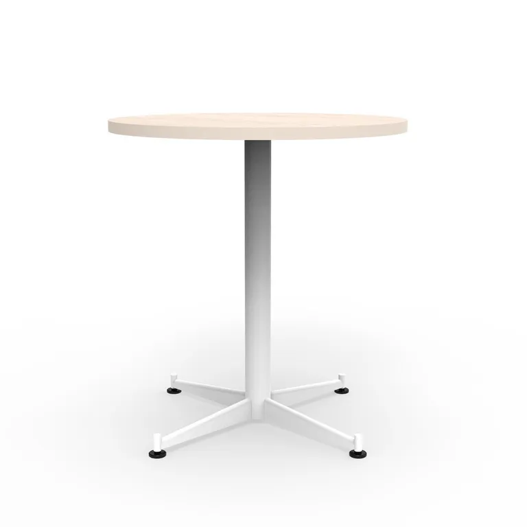Mesa Multipropósito Columna Pure Legno/Blanco 70x70x75 cm